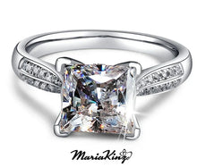 Load image into Gallery viewer, 1.5 ct. Solitaire Princess Brilliant Cut Simulated Diamond Ring - MariaKinz