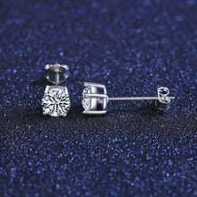 Load image into Gallery viewer, 1 Ct. Brilliant Round Cut, GRA certified Moissanite Diamond Studs Earrings MariaKinz