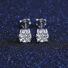 Load image into Gallery viewer, 1 Ct. Brilliant Round Cut, GRA certified Moissanite Diamond Studs Earrings - MariaKinz