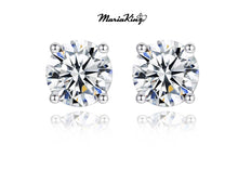 Load image into Gallery viewer, 1 Ct. Brilliant Round Cut, GRA certified Moissanite Diamond Studs Earrings MariaKinz