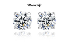 Load image into Gallery viewer, 1 Ct. Brilliant Round Cut, GRA certified Moissanite Diamond Studs Earrings - MariaKinz