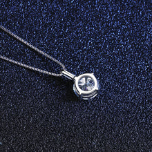 Load image into Gallery viewer, 1 Ct. Brilliant Round Cut Solitaire, GRA certified Moissanite Diamond necklace MariaKinz