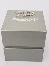 Load image into Gallery viewer, Cubic Zirconia Rectangular Stud Earrings (2.75 Ct. t.w.) Gold Plated 925 Stamped Silver MariaKinz