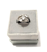 Load image into Gallery viewer, MariaKinz - 14K Gold Plated Silver, Crystal and Rhinestone Stackable Ring MariaKinz