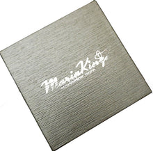 Load image into Gallery viewer, MariaKinz 18K White Gold Plated Emerald Color CZ Rectangular Stud Earrings MariaKinz