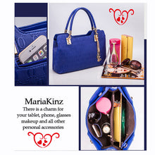 Load image into Gallery viewer, MariaKinz Blue Charm Handbag Set MariaKinz