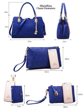 Load image into Gallery viewer, MariaKinz Blue Charm Handbag Set MariaKinz