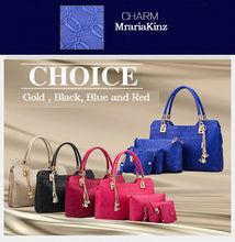 Load image into Gallery viewer, MariaKinz Blue Charm Handbag Set MariaKinz
