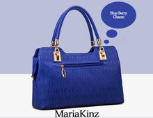 Load image into Gallery viewer, MariaKinz Blue Charm Handbag Set MariaKinz
