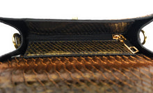 Load image into Gallery viewer, MariaKinz Brown VEGAN Embossed Texture Shoulder/Crossbody Handbags MariaKinz