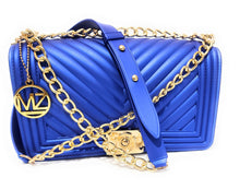 Load image into Gallery viewer, MariaKinz Chevron Jelly Crossbody/Shoulder Purse MariaKinz