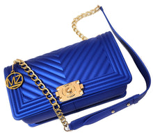 Load image into Gallery viewer, MariaKinz Chevron Jelly Crossbody/Shoulder Purse MariaKinz