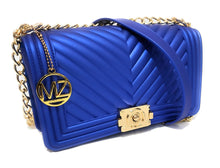 Load image into Gallery viewer, MariaKinz Chevron Jelly Crossbody/Shoulder Purse MariaKinz