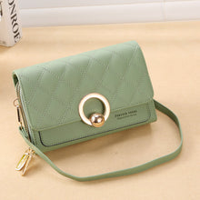 Load image into Gallery viewer, MariaKinz: Forever Synthetic Leather Clutch Purse with Crossbody/Shoulder Strap (Army Green) MariaKinz