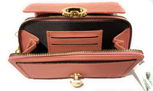 Load image into Gallery viewer, MariaKinz: Forever Synthetic Leather Clutch Purse with Crossbody/Shoulder Strap (Dusty Rose) MariaKinz
