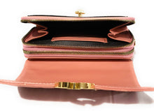 Load image into Gallery viewer, MariaKinz: Forever Synthetic Leather Clutch Purse with Crossbody/Shoulder Strap (Dusty Rose) MariaKinz