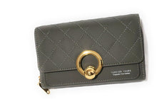 Load image into Gallery viewer, MariaKinz: Forever Synthetic Leather Clutch Purse with Crossbody/Shoulder Strap (Gray) MariaKinz