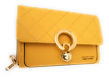 Load image into Gallery viewer, MariaKinz: Forever Synthetic Leather Clutch Purse with Crossbody/Shoulder Strap (Matte Yellow) MariaKinz