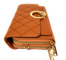 Load image into Gallery viewer, MariaKinz: Forever Synthetic Leather Clutch Purse with Crossbody/Shoulder Strap (Mustard) MariaKinz