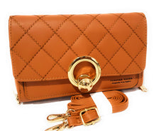 Load image into Gallery viewer, MariaKinz: Forever Synthetic Leather Clutch Purse with Crossbody/Shoulder Strap (Mustard) MariaKinz