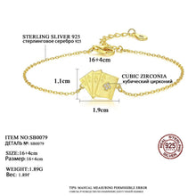 Load image into Gallery viewer, MariaKinz Gold plated 925 Stamped Silver Bracelet Style2023 MariaKinz