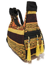 Load image into Gallery viewer, MariaKinz Handbag, Bohemian Style Woven Hobo Bag Convertible to Backpack with Adjustable Strap MariaKinz