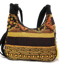 Load image into Gallery viewer, MariaKinz Handbag, Bohemian Style Woven Hobo Bag Convertible to Backpack with Adjustable Strap MariaKinz