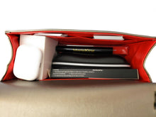 Load image into Gallery viewer, MariaKinz Leather Lightweight Large Silver Shoulder/Crossbody Quilted Bag and Purse MariaKinz