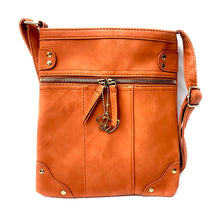 Load image into Gallery viewer, MariaKinz Leather Multi Pocket Shoulder Sling Women Purses and Handbags MariaKinz