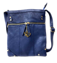 Load image into Gallery viewer, MariaKinz Leather Multi Pocket Shoulder Sling Women Purses and Handbags MariaKinz