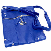 Load image into Gallery viewer, MariaKinz Leather Multi Pocket Shoulder Sling Women Purses and Handbags MariaKinz