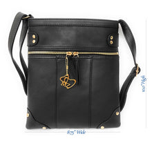 Load image into Gallery viewer, MariaKinz Leather Multi Pocket Shoulder Sling Women Purses and Handbags MariaKinz