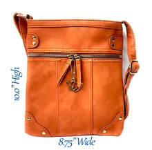 Load image into Gallery viewer, MariaKinz Leather Multi Pocket Shoulder Sling Women Purses and Handbags MariaKinz