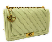 Load image into Gallery viewer, MariaKinz Leather Shoulder/Crossbody Quilted Bag and Purse MariaKinz