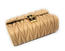 Load image into Gallery viewer, MariaKinz Leather Small Shoulder/Crossbody Quilted Bag and Purse with Convertible Chain Strap MariaKinz