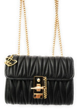 Load image into Gallery viewer, MariaKinz Leather Small Shoulder/Crossbody Quilted Bag and Purse with Convertible Chain Strap MariaKinz
