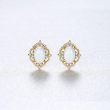 Load image into Gallery viewer, MariaKinz Opal Silver Starling Stud Earrings for Women MariaKinz