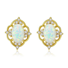 Load image into Gallery viewer, MariaKinz Opal Silver Starling Stud Earrings for Women MariaKinz