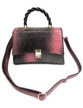 Load image into Gallery viewer, MariaKinz Red VEGAN Leather Embossed Texture Shoulder/Crossbody Handbags MariaKinz
