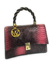 Load image into Gallery viewer, MariaKinz Red VEGAN Leather Embossed Texture Shoulder/Crossbody Handbags MariaKinz