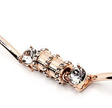 Load image into Gallery viewer, MariaKinz Rose Gold plated 925 Stamped Silver CZ Barrel Bracelet MariaKinz