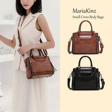 Load image into Gallery viewer, MariaKinz Small VEGAN Leather Crossbody, Satchel/Tote Handbag MariaKinz