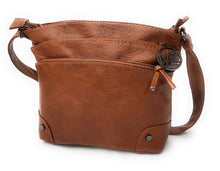 Load image into Gallery viewer, MariaKinz Soft Leather 4 Zipper Pockets Crossbody Purse and Handbag MariaKinz