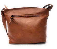 Load image into Gallery viewer, MariaKinz Soft Leather 4 Zipper Pockets Crossbody Purse and Handbag MariaKinz