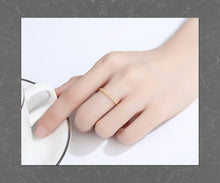 Load image into Gallery viewer, MariaKinz Stackable Promise Ring14K Gold Plated Stamped 925 Sterling Silver MariaKinz