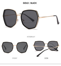 Load image into Gallery viewer, MariaKinz Sunglasses: Incroyable Noir D'or MariaKinz