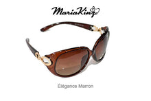 Load image into Gallery viewer, MariaKinz Sunglasses Oversized Oval Polarized Sunglasses Marron MariaKinz