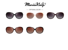 Load image into Gallery viewer, MariaKinz Sunglasses Oversized Oval Polarized Sunglasses Marron MariaKinz