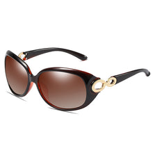 Load image into Gallery viewer, MariaKinz Sunglasses Oversized Oval Polarized Sunglasses Marron MariaKinz