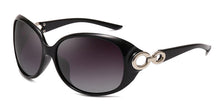 Load image into Gallery viewer, MariaKinz Sunglasses Oversized Oval Polarized Sunglasses Noir MariaKinz